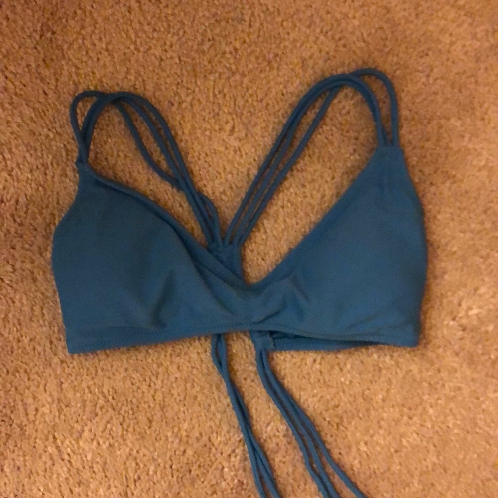 Volcom blue bikini top